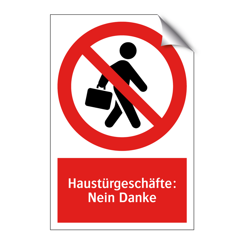 Haustürgeschäfte: Nein Danke