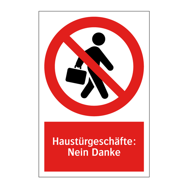 Haustürgeschäfte: Nein Danke