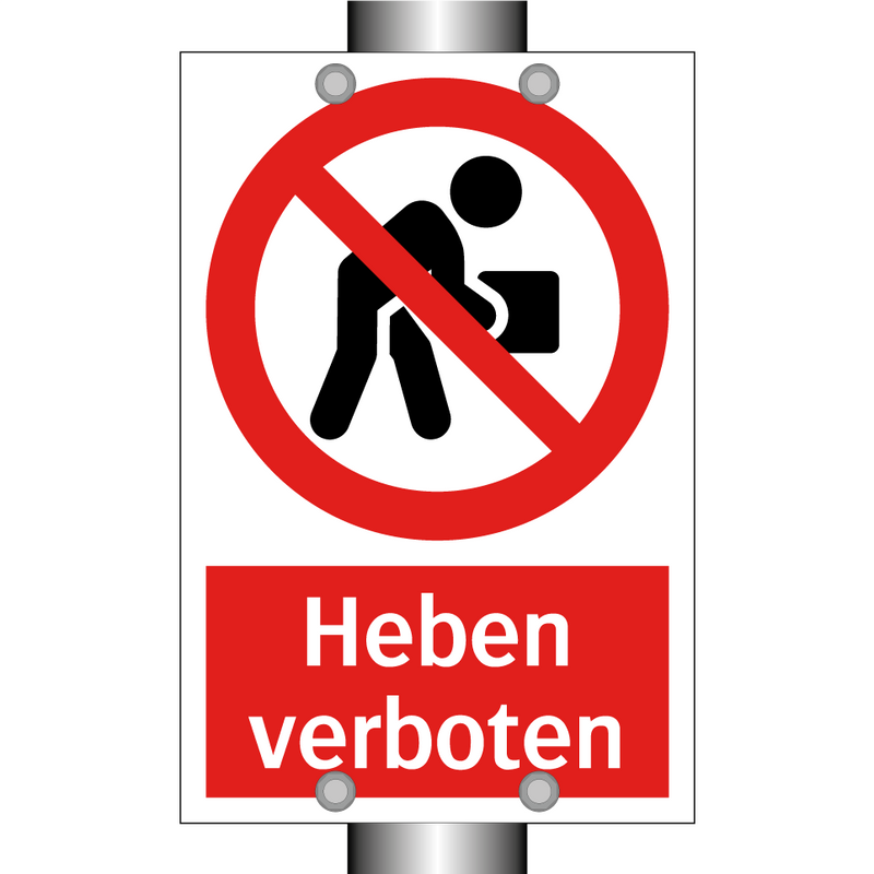 Heben verboten