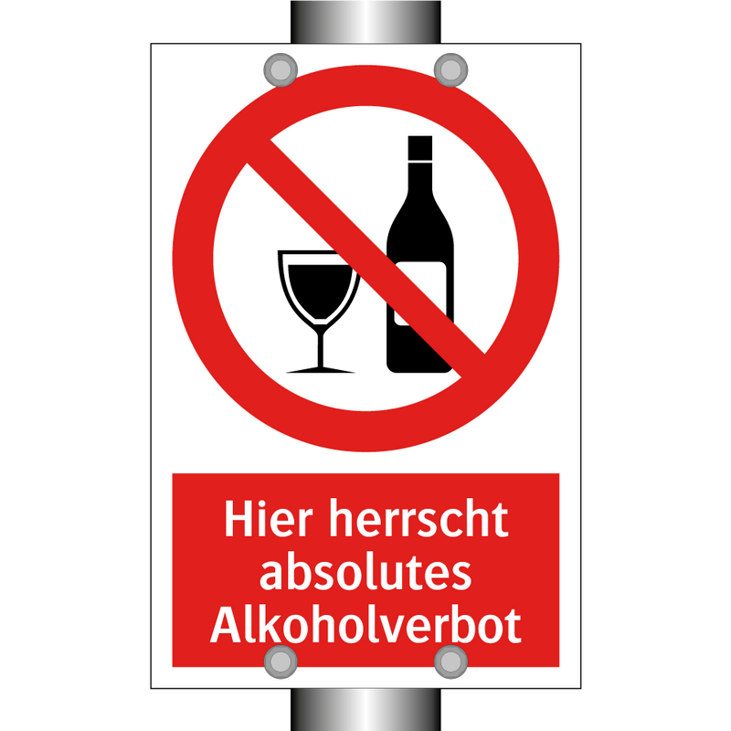 Hier herrscht absolutes Alkoholverbot