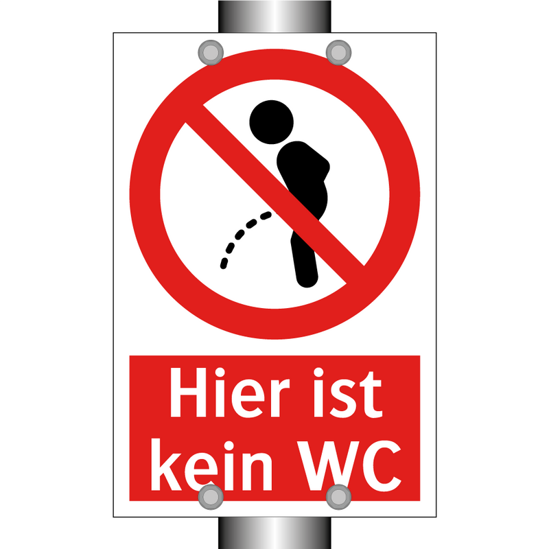 Hier ist kein WC