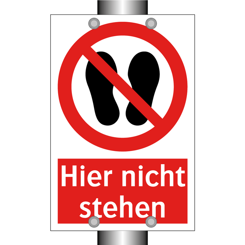 Hier nicht stehen