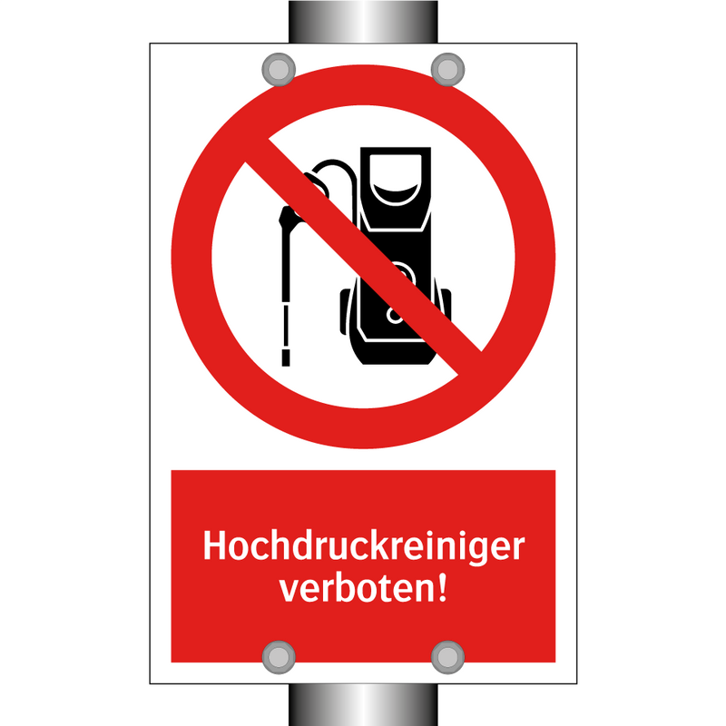 Hochdruckreiniger verboten!