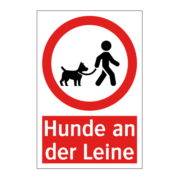 Hunde an der Leine