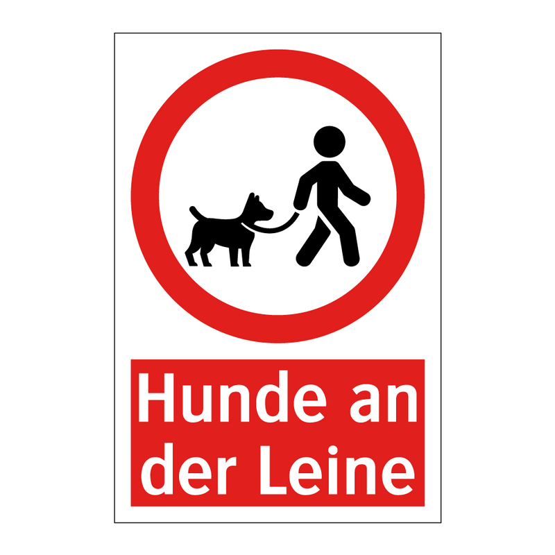 Hunde an der Leine