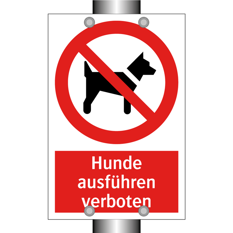 Hunde ausführen verboten