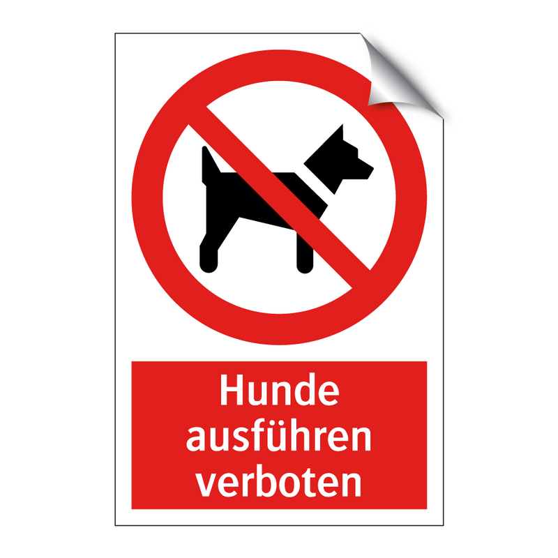 Hunde ausführen verboten