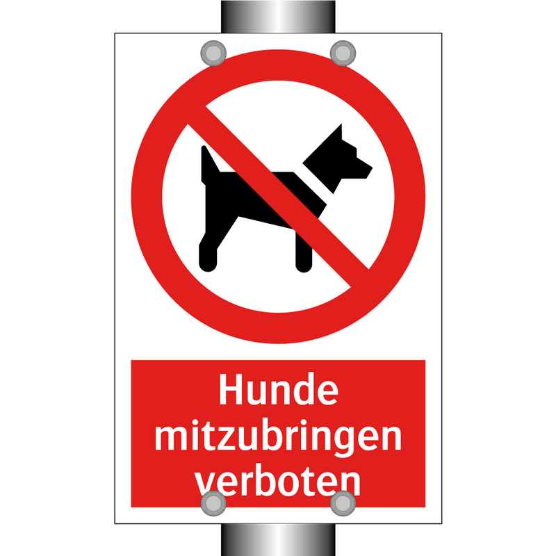 Hunde mitzubringen verboten