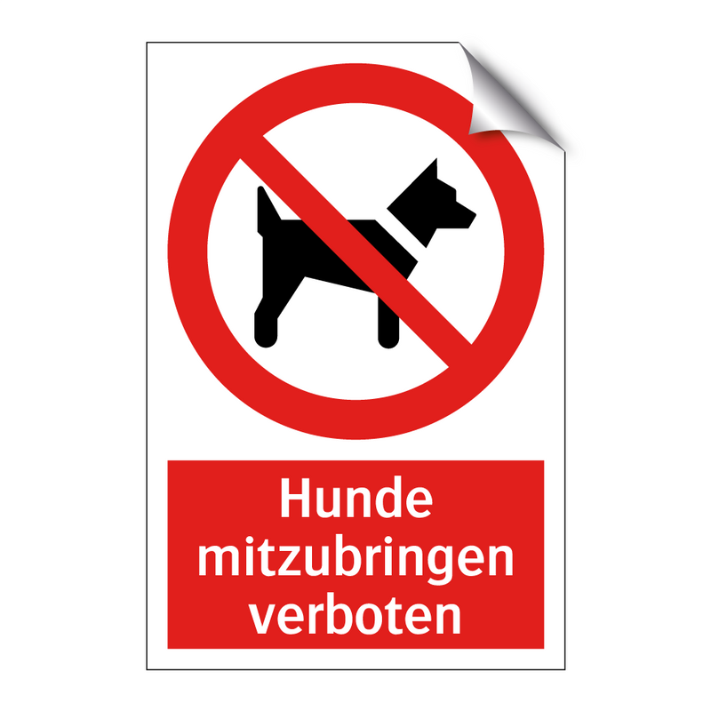 Hunde mitzubringen verboten