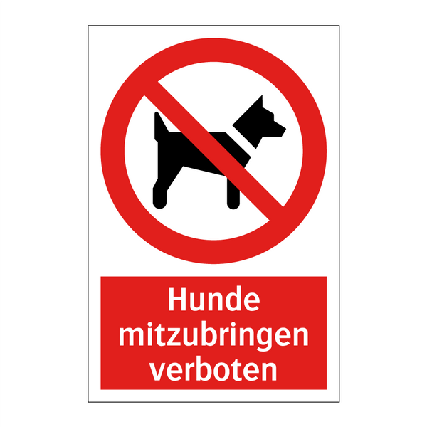 Hunde mitzubringen verboten