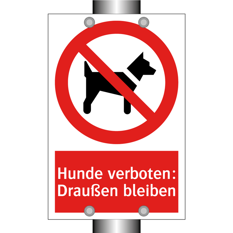 Hunde verboten: Draußen bleiben