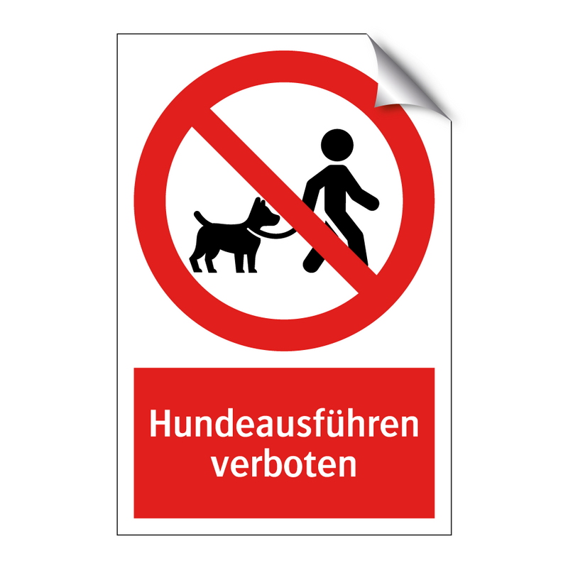 Hundeausführen verboten