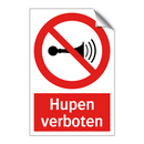 Hupen verboten