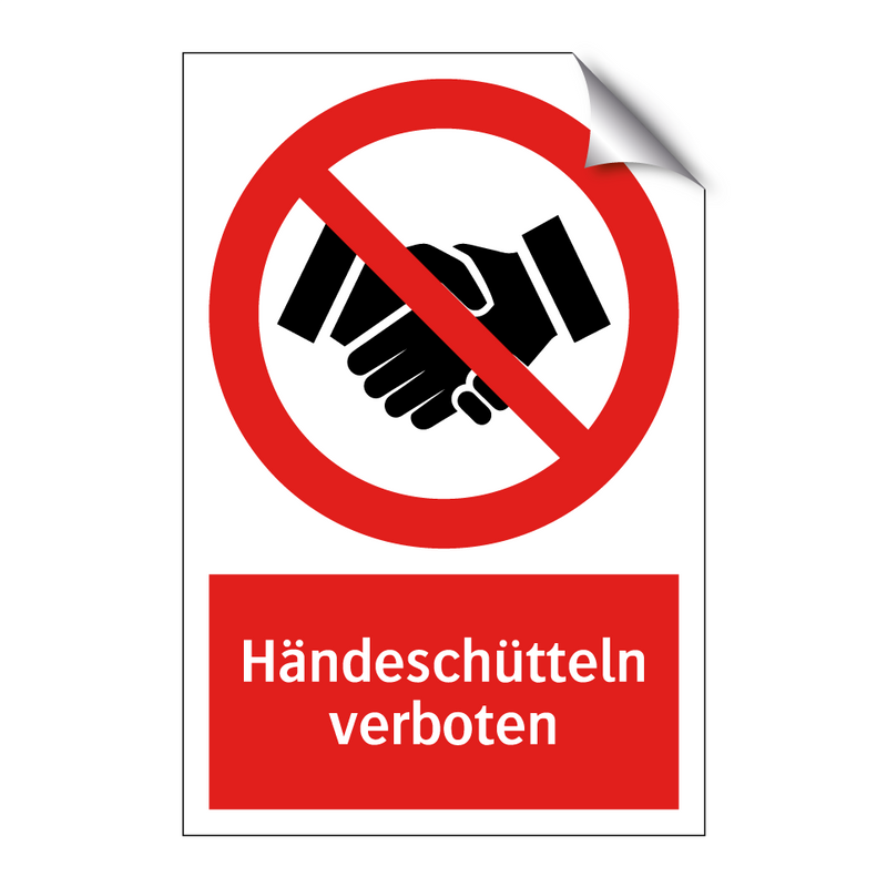 Händeschütteln verboten
