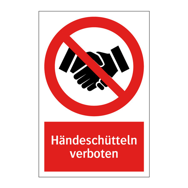 Händeschütteln verboten