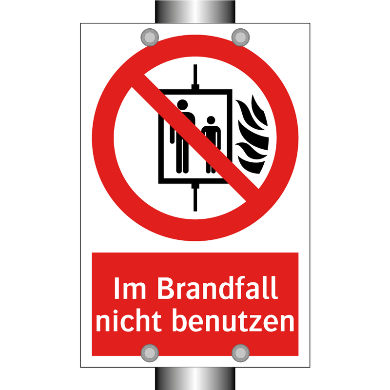 Im Brandfall nicht benutzen