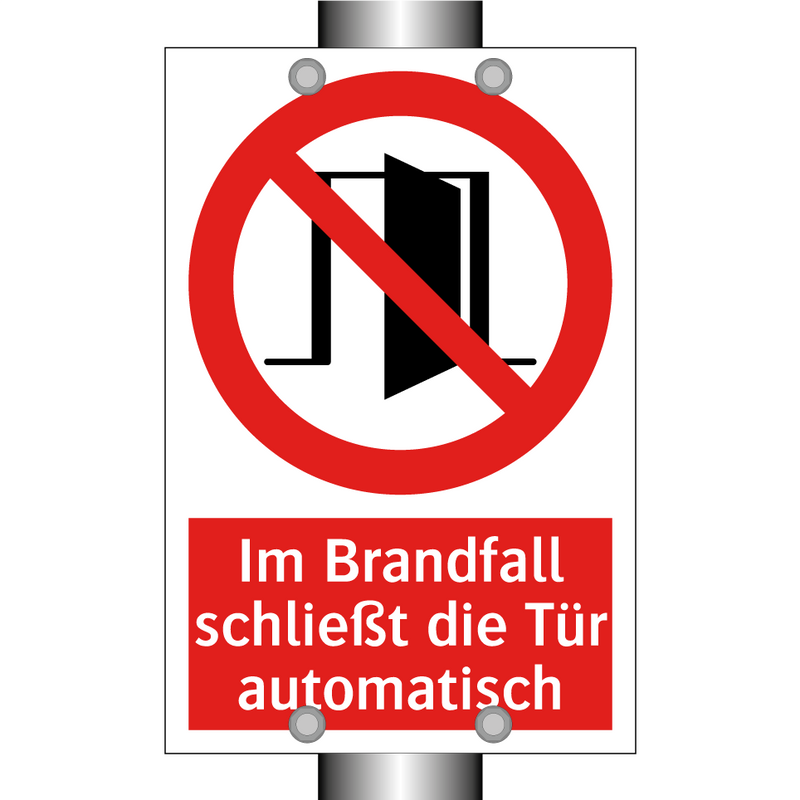 Im Brandfall schließt die Tür automatisch