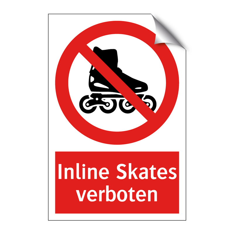 Inline Skates verboten