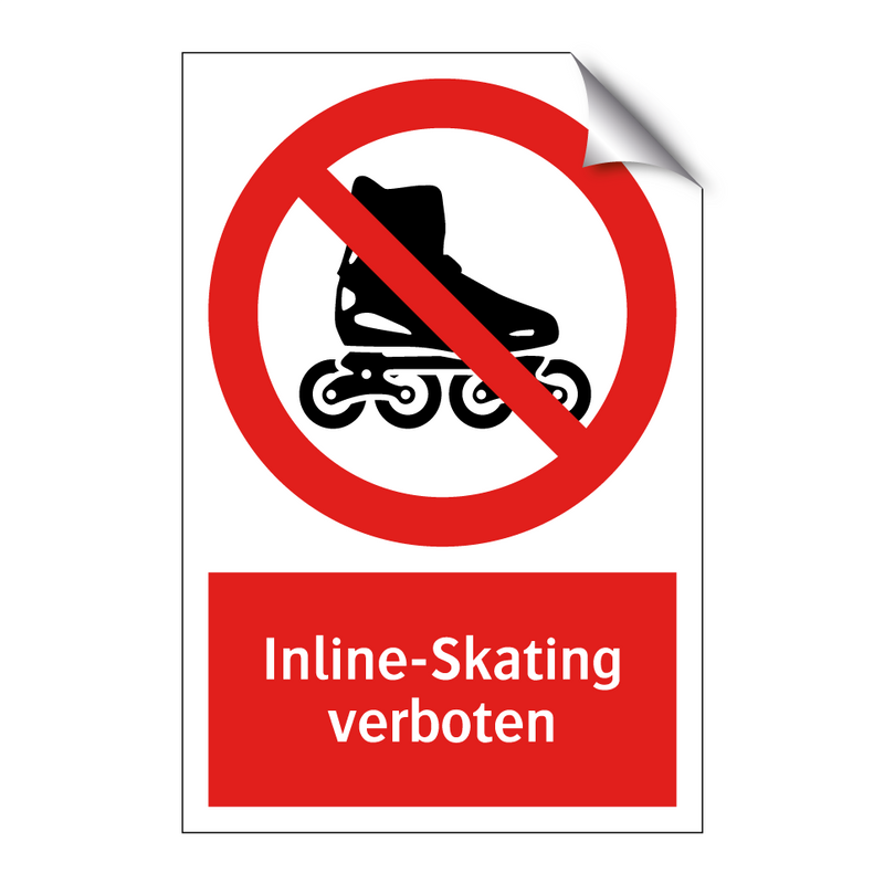 Inline-Skating verboten