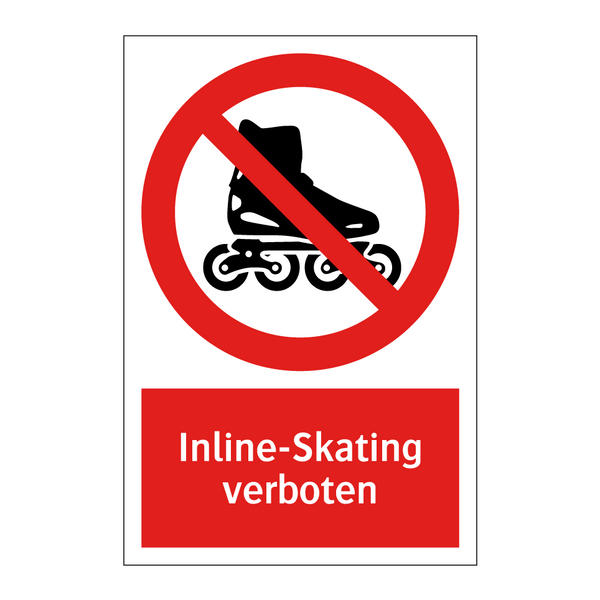 Inline-Skating verboten