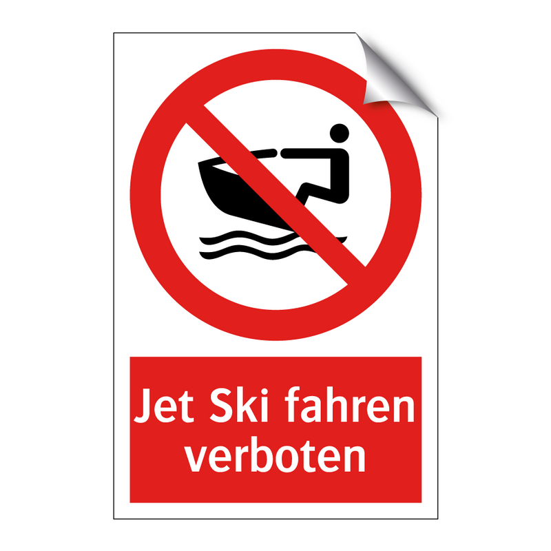 Jet Ski fahren verboten