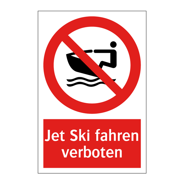 Jet Ski fahren verboten