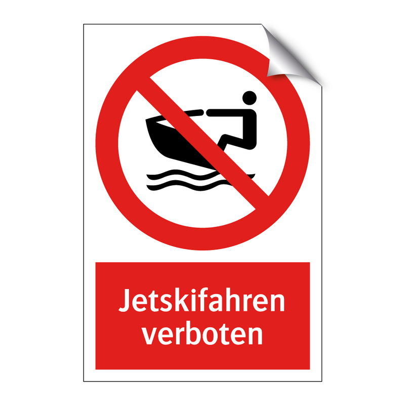 Jetskifahren verboten