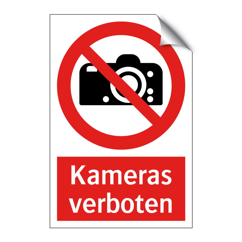 Kameras verboten