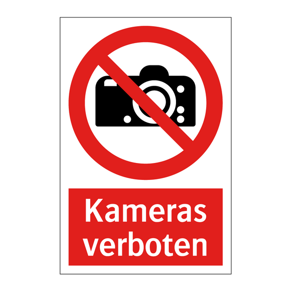 Kameras verboten