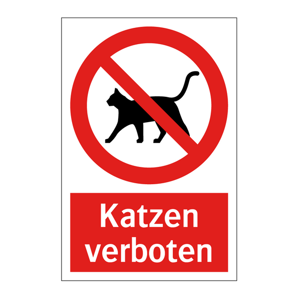 Katzen verboten