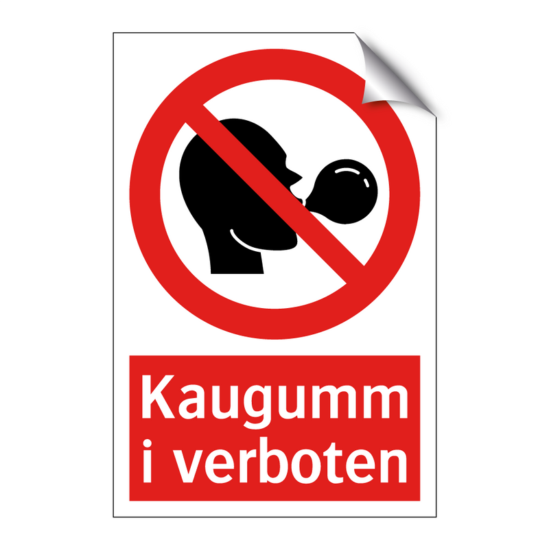 Kaugummi verboten