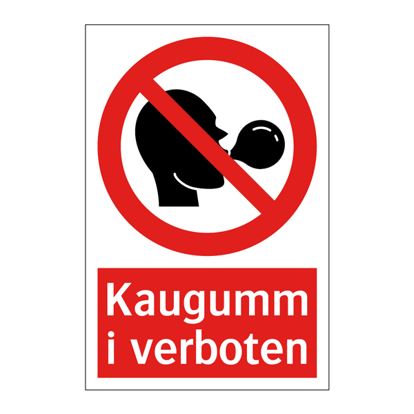 Kaugummi verboten