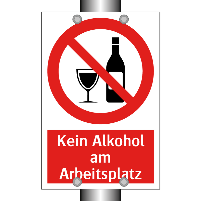 Kein Alkohol am Arbeitsplatz