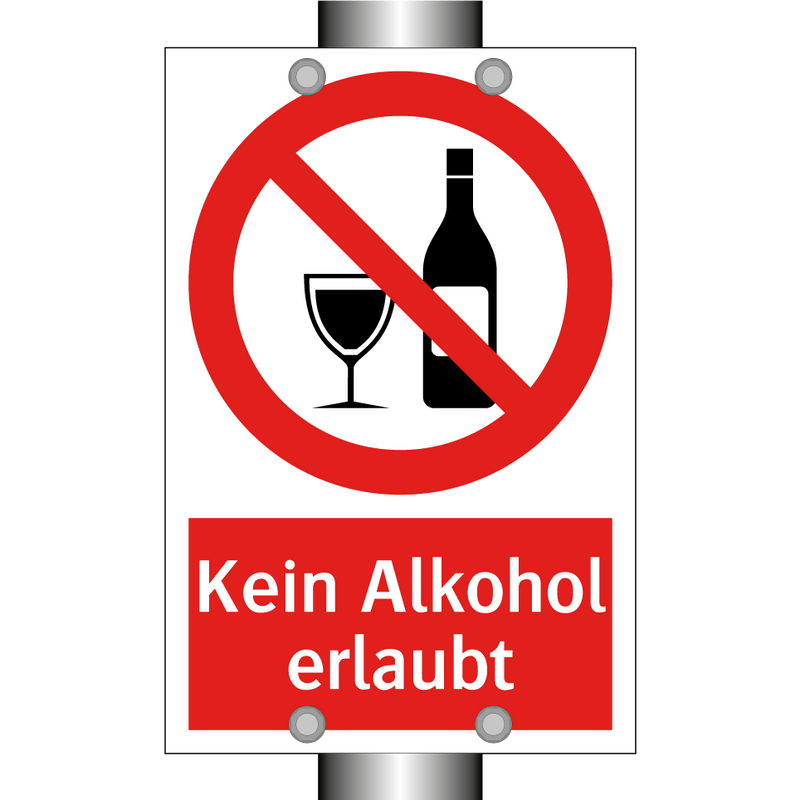Kein Alkohol erlaubt