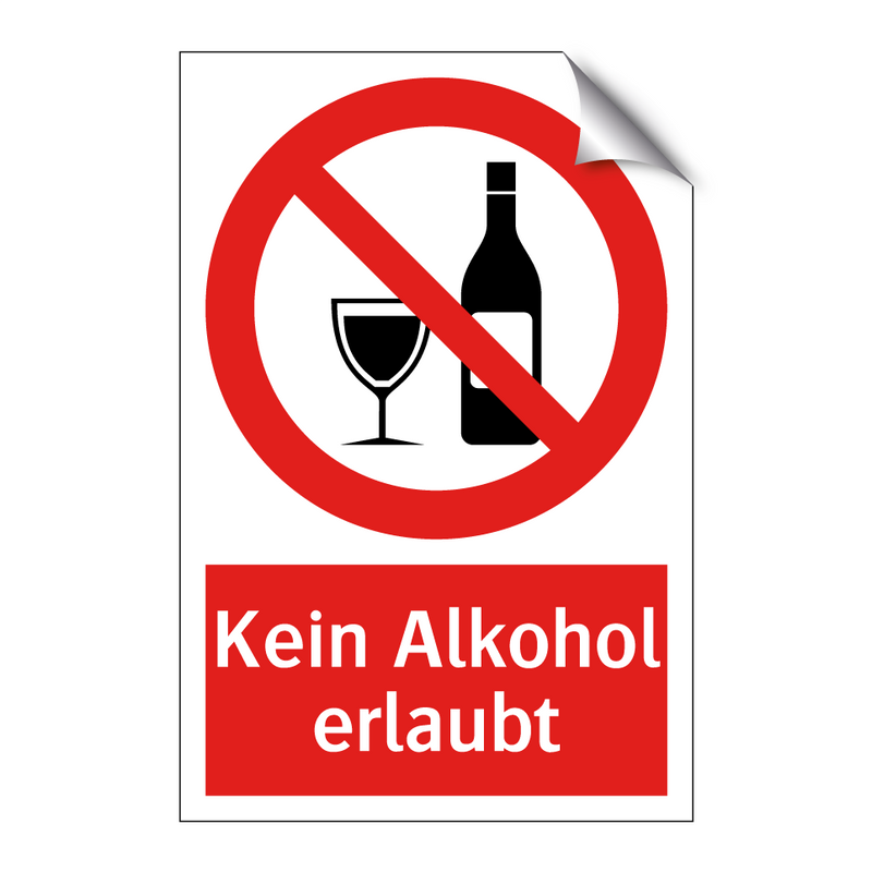 Kein Alkohol erlaubt
