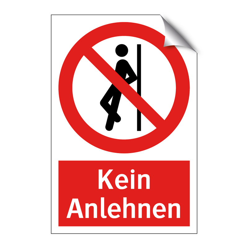Kein Anlehnen