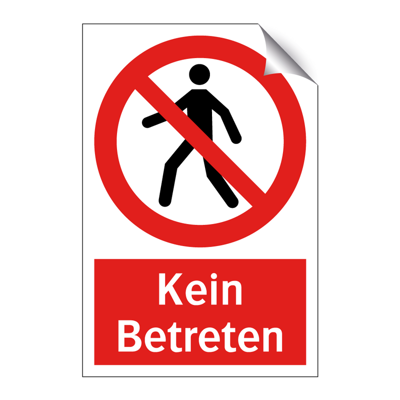 Kein Betreten