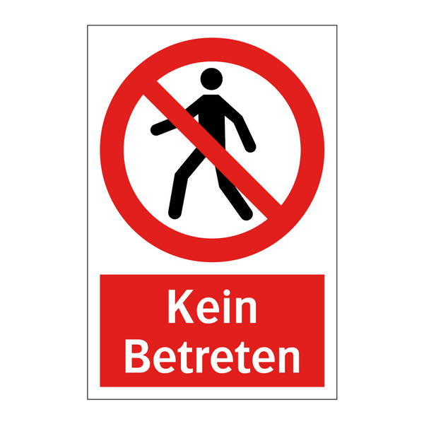 Kein Betreten