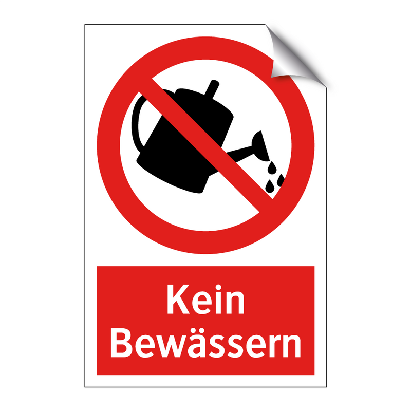 Kein Bewässern