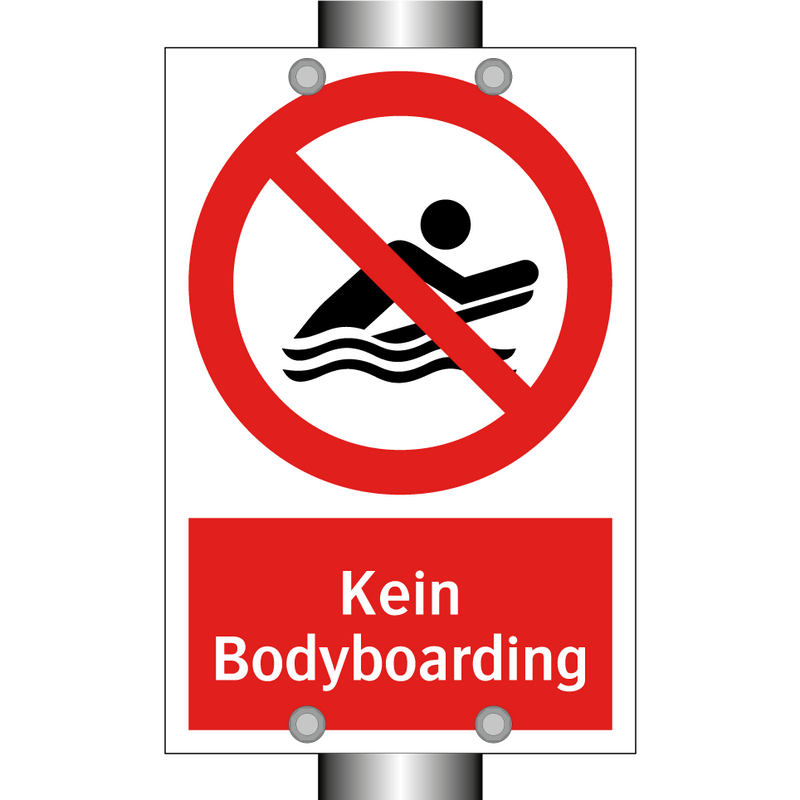 Kein Bodyboarding