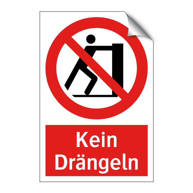 Kein Drängeln