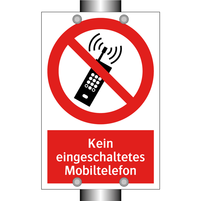 Kein eingeschaltetes Mobiltelefon