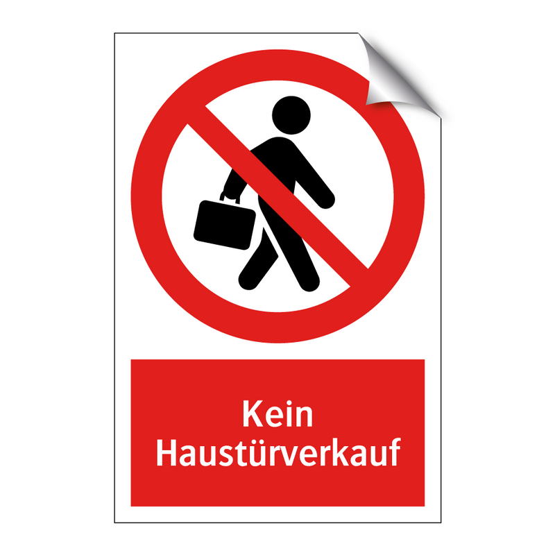 Kein Haustürverkauf
