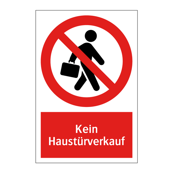 Kein Haustürverkauf