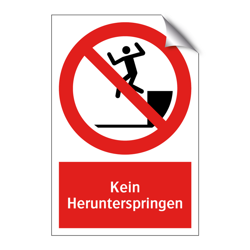 Kein Herunterspringen