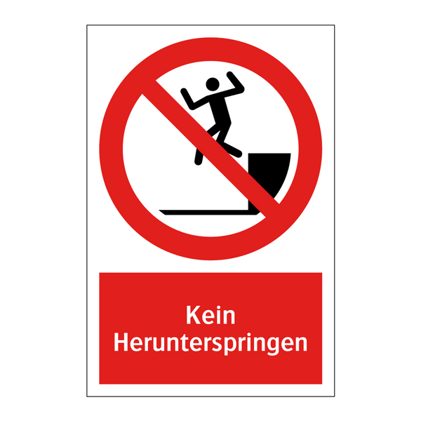Kein Herunterspringen