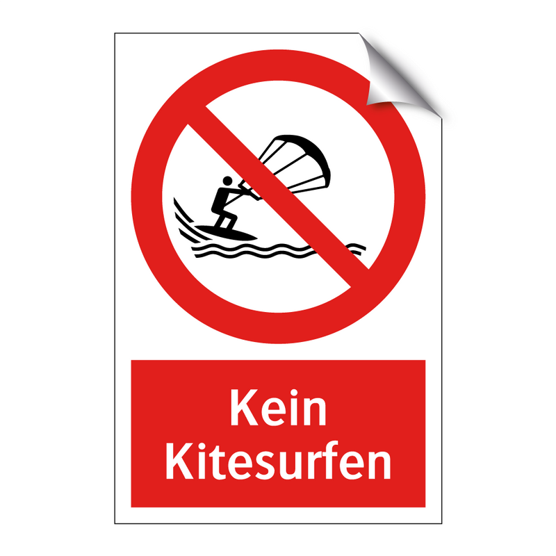 Kein Kitesurfen