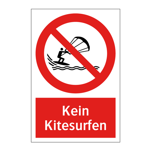Kein Kitesurfen