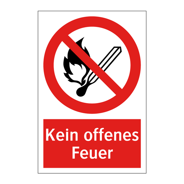 Kein offenes Feuer