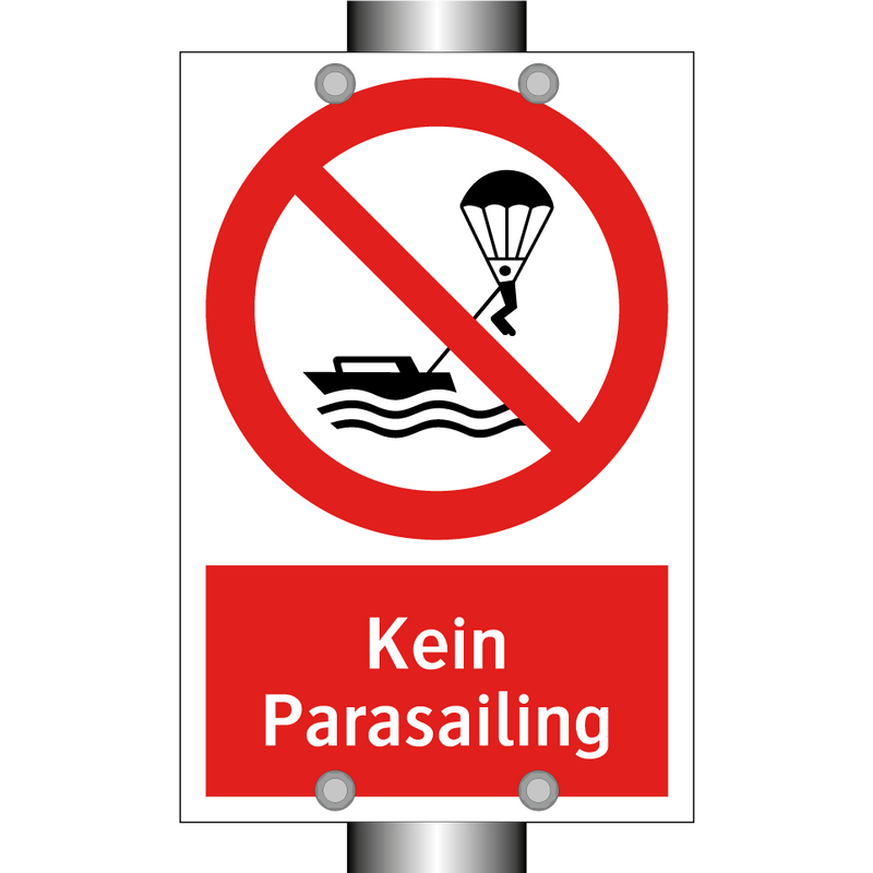 Kein Parasailing